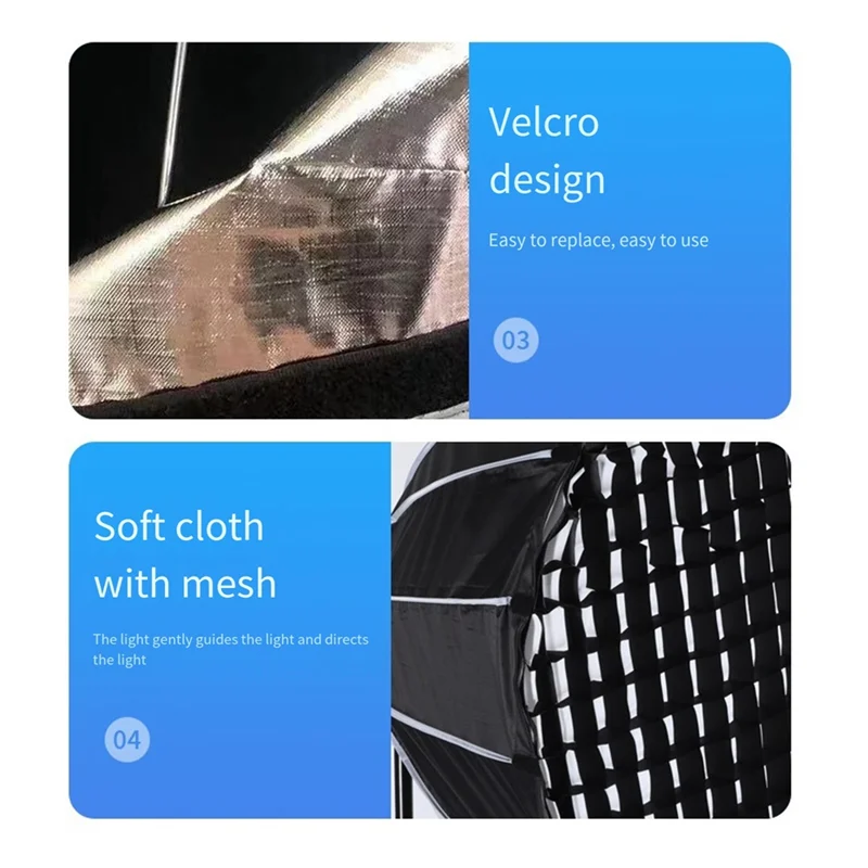 Софтбокс для фотографий, диаметр 90 см, быстросъемный софтбокс с глубоким ходом и металлической решеткой Bowens, байонетная решетка, абажур, простой в использовании
Софтбокс для фотографий, диаметр 90 см, быстросъемный софтбокс с глубоким ходом и металлической решеткой Bowens, байонетная решетка, абажур, простой в использовании