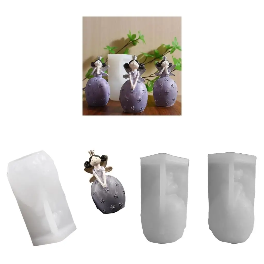 Angel Figurine Silicone Molds for Candle Soap Making Multipurpose Winged Girl Silicones Mould for Epoxy Resin
Angel Figurine Silicone Molds for Candle Soap Making Multipurpose Winged Girl Silicones Mould for Epoxy Resin