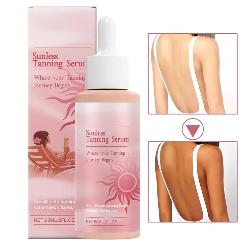 60ml Self Tanning Drops Body Self Tanner Sunless Tanning Lotion Natural Glow Fake Tan Color Correcting Dark Bronzing Serum
60ml Self Tanning Drops Body Self Tanner Sunless Tanning Lotion Natural Glow Fake Tan Color Correcting Dark Bronzing Serum