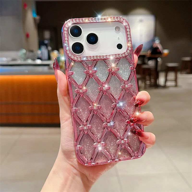 Suitable for Apple 17 Pro Max phone case electroplating diamond pattern iPhone 17 AIR all inclusive rhinestone
Suitable for Apple 17 Pro Max phone case electroplating diamond pattern iPhone 17 AIR all inclusive rhinestone