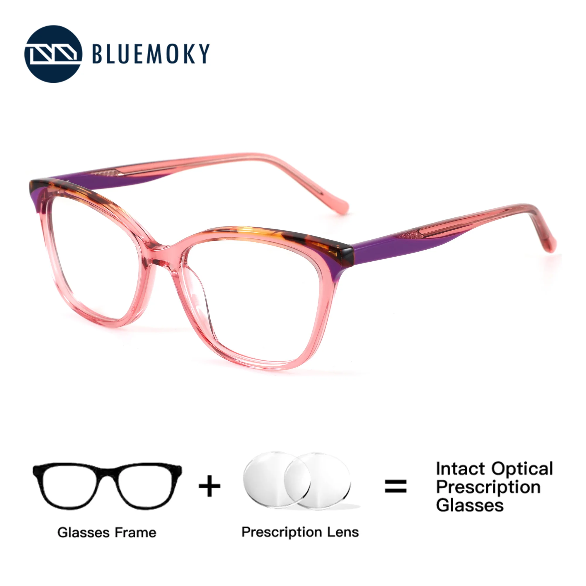 BLUEMOKY Butterfly Acetate Progressive Lenses with Medical Prescription Women Photochromic Anti Blue Light Optical Eyewear
BLUEMOKY Butterfly Acetate Progressive Lenses with Medical Prescription Women Photochromic Anti Blue Light Optical Eyewear