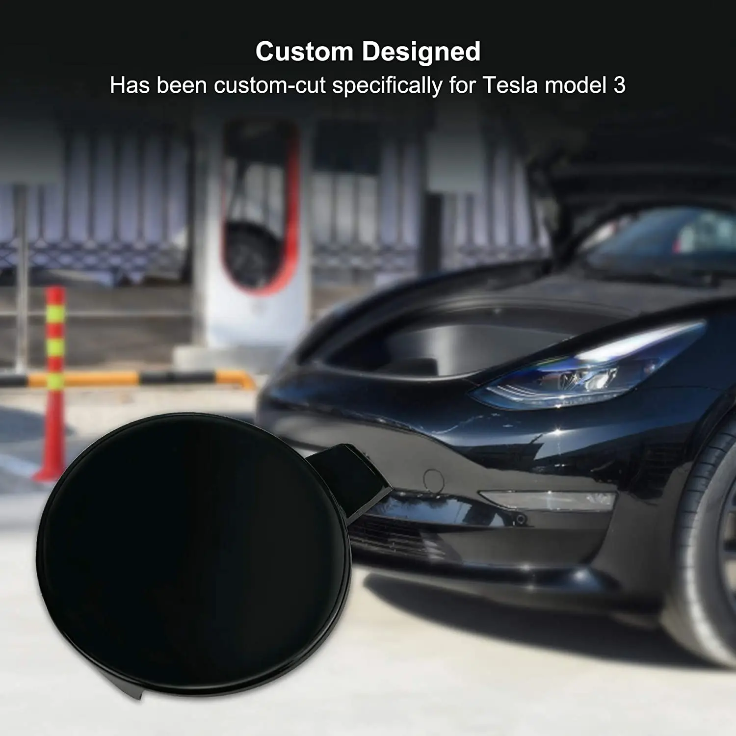 Front Bumper Tow Hook Cover Cap For Tesla Model 3 2017-2021 Car Accessories, Traction Hole Replacement Cover
Front Bumper Tow Hook Cover Cap For Tesla Model 3 2017-2021 Car Accessories, Traction Hole Replacement Cover
