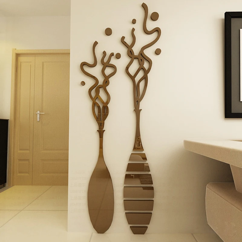 Abstract Double vase Acrylic Wall stickers for Liing room TV wall Waterproof Mirror wall stickers DIY Art decor Home decoration
Abstract Double vase Acrylic Wall stickers for Liing room TV wall Waterproof Mirror wall stickers DIY Art decor Home decoration