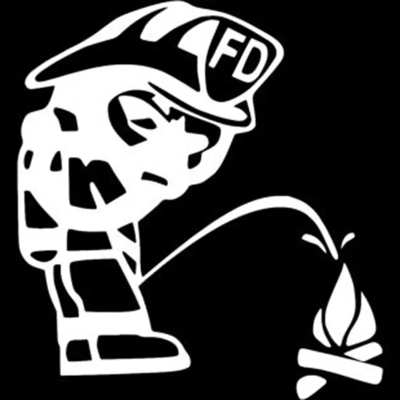 Car Stickers Decor Motorcycle Decals Fireman Peeing on The Fire Decorative Accessories Waterproof Vinyl Decal l15CM PVC KK
Car Stickers Decor Motorcycle Decals Fireman Peeing on The Fire Decorative Accessories Waterproof Vinyl Decal l15CM PVC KK