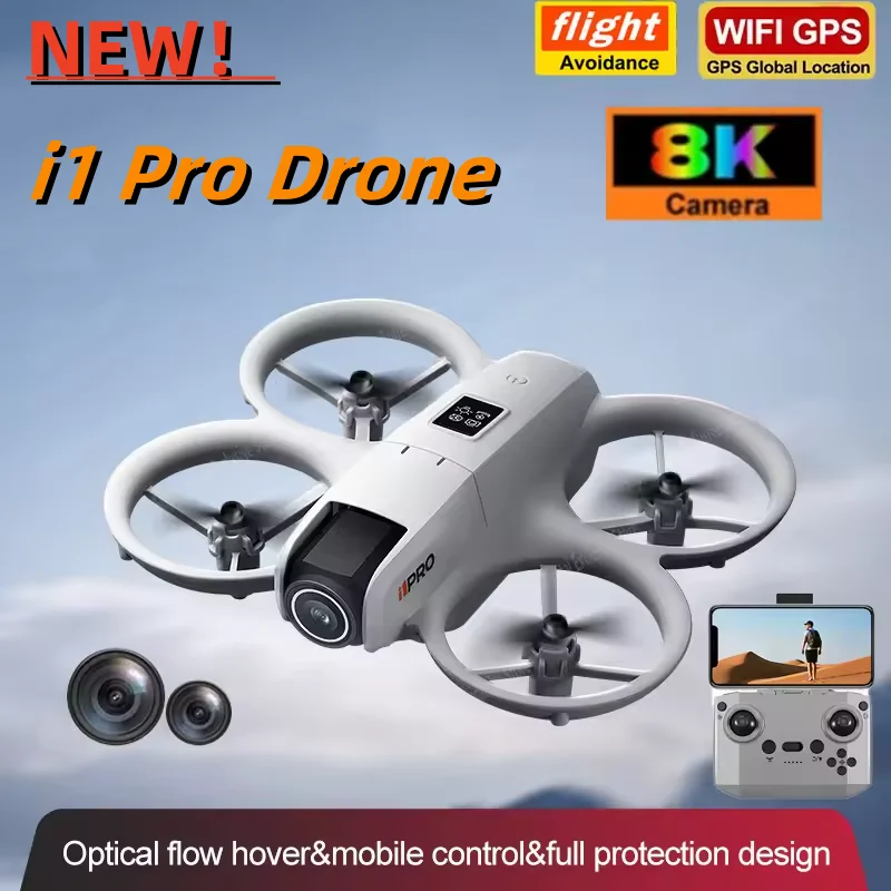 i1PRO Mini Drone 8K HD Dual Camera Aerial Obstacle Avoidance Optical Flow Hover Avoidance Four-Axis RC Drone Aircraft Toy New
i1PRO Mini Drone 8K HD Dual Camera Aerial Obstacle Avoidance Optical Flow Hover Avoidance Four-Axis RC Drone Aircraft Toy New