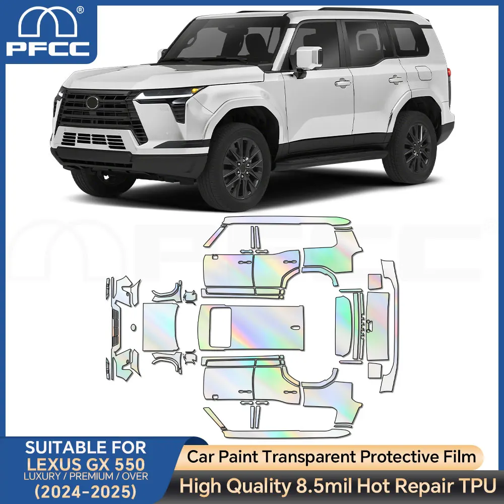 PFCC Pre-Cut Paint Protection Car Film For Lexus GX 550 Luxury Premium Over 2024 2025 Car Clear PPF Kit Sticker Accessories
PFCC Pre-Cut Paint Protection Car Film For Lexus GX 550 Luxury Premium Over 2024 2025 Car Clear PPF Kit Sticker Accessories
