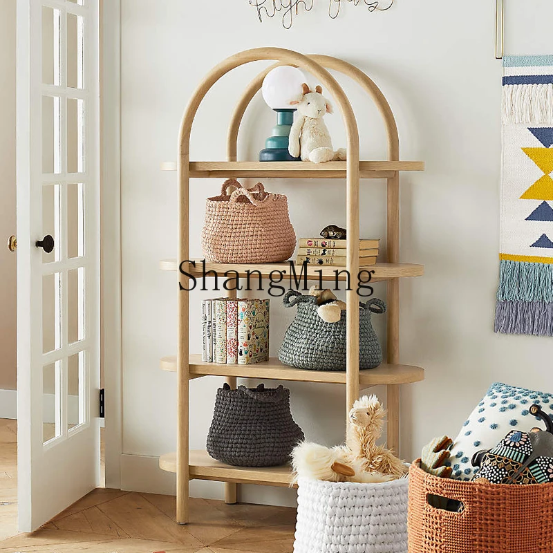 CL solid wood bookshelf modern simple arched floor shelf storage study locker B & B
CL solid wood bookshelf modern simple arched floor shelf storage study locker B & B