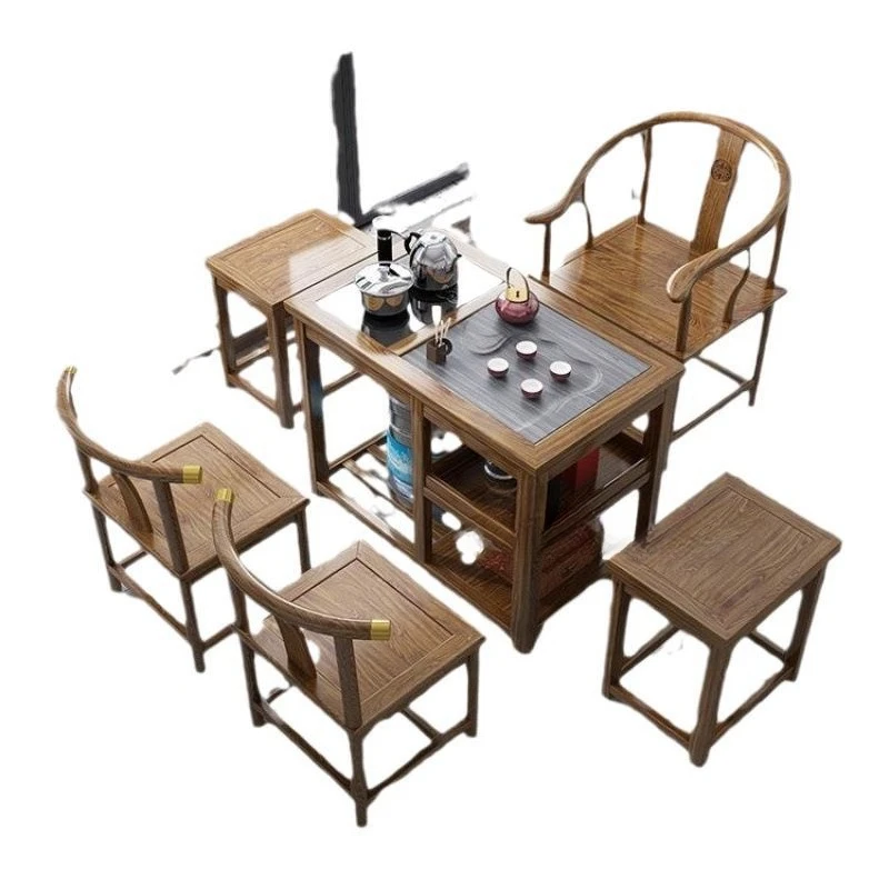 Solid wood rotating tea table, balcony home mobile tea table, tchair combination, small coffee set, kettle
Solid wood rotating tea table, balcony home mobile tea table, tchair combination, small coffee set, kettle