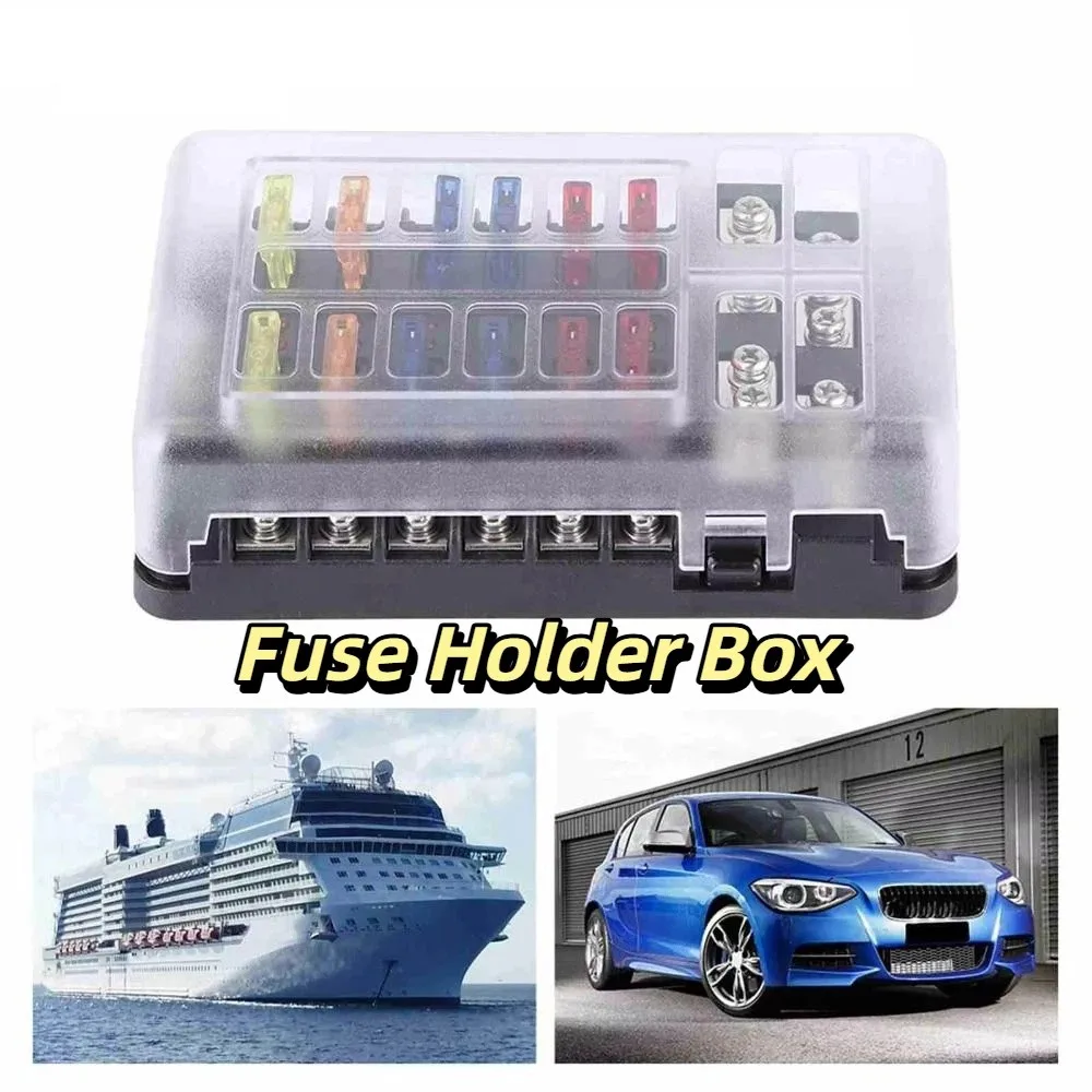 Waterproof Protection Fuse Box Holder 12-Way Circuit LED Indicator Fuse Block Negative Terminal Blade Fused Circuit Indicator
Waterproof Protection Fuse Box Holder 12-Way Circuit LED Indicator Fuse Block Negative Terminal Blade Fused Circuit Indicator