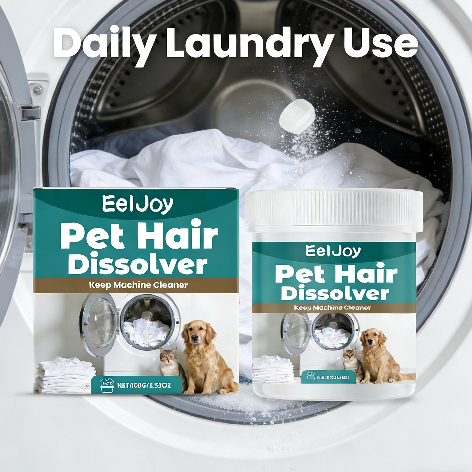 Pet Hair Dissolving Agent Decompose Pet Hair Clean Clothing Reduce Hair Residue Safe for Fabrics Household Clothing Care Cleaner
Pet Hair Dissolving Agent Decompose Pet Hair Clean Clothing Reduce Hair Residue Safe for Fabrics Household Clothing Care Cleaner