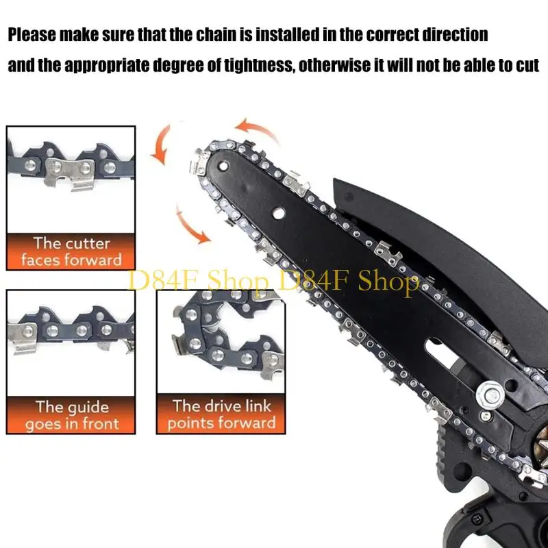 D84F 2Pcs Metal Chainsaw Chain Link Electric Chainsaw Chain 4inch/6inch Electric Accessories for Wood Branch
D84F 2Pcs Metal Chainsaw Chain Link Electric Chainsaw Chain 4inch/6inch Electric Accessories for Wood Branch