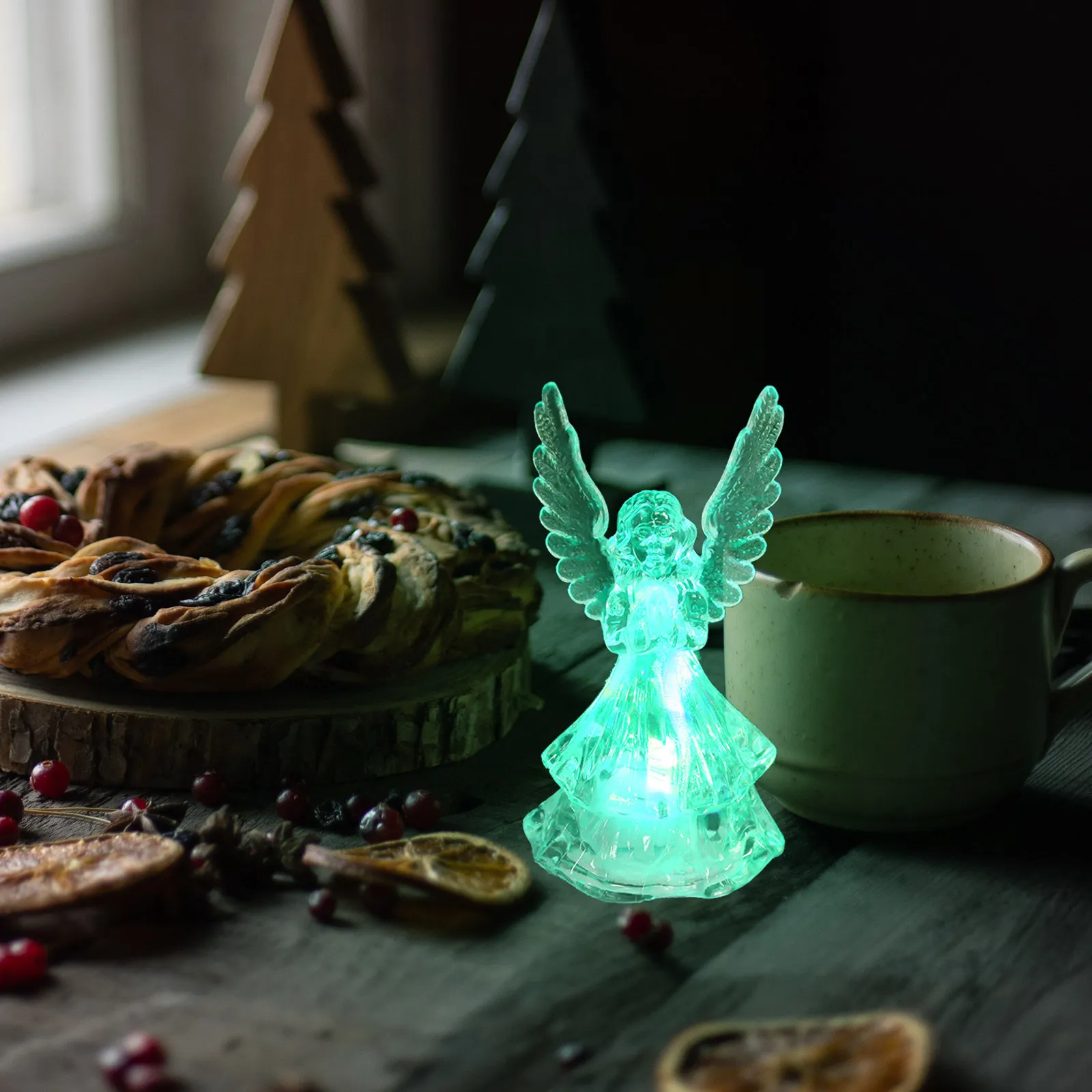 Набор из 5 акриловых светящихся ангелов-ночников для декора на Рождество, украшение для вечеринки, декоративный светильник для рабочего стола
Набор из 5 акриловых светящихся ангелов-ночников для декора на Рождество, украшение для вечеринки, декоративный светильник для рабочего стола