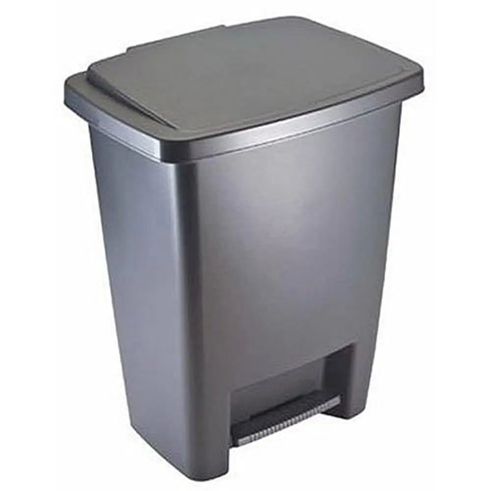 Step-On Trash Can with Lid, 8.25-Gallon, Gray, Easy Clean Wastebasket for Home/Kitchen/Bedroom/Office
Step-On Trash Can with Lid, 8.25-Gallon, Gray, Easy Clean Wastebasket for Home/Kitchen/Bedroom/Office