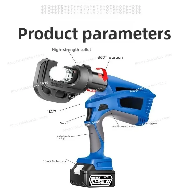 ForElectric Hydraulic Crimping Pliers – Rechargeable Lithium Cable Crimper for Copper Lugs
ForElectric Hydraulic Crimping Pliers – Rechargeable Lithium Cable Crimper for Copper Lugs