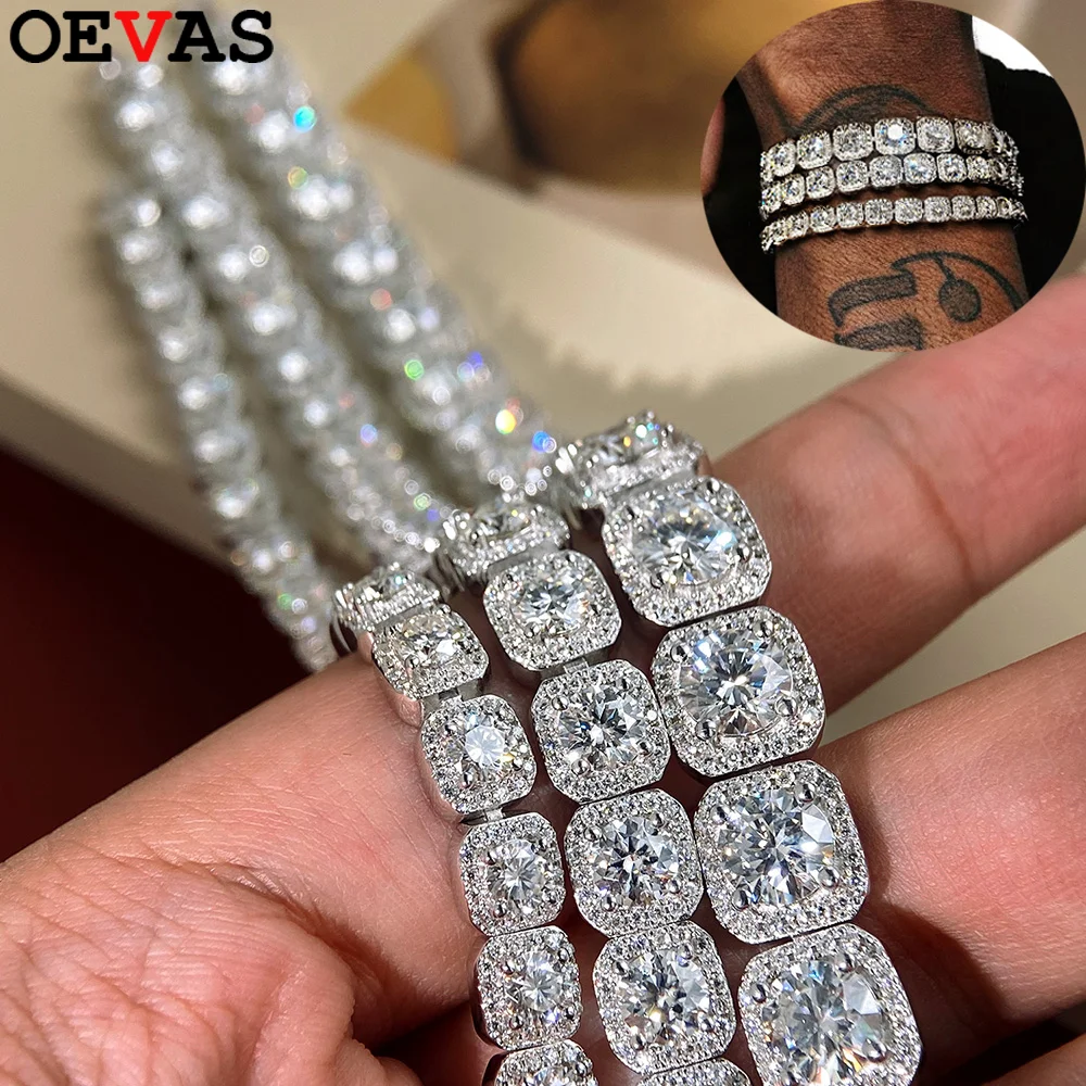 OEVAS 4 мм 5 мм 6,5 мм Полный муассанитовый браслет для мужчин для женщин и мужчин S925 Серебряный роскошный браслет с бриллиантами Вечерние ювелирные изделия
OEVAS 4 мм 5 мм 6,5 мм Полный муассанитовый браслет для мужчин для женщин и мужчин S925 Серебряный роскошный браслет с бриллиантами Вечерние ювелирные изделия