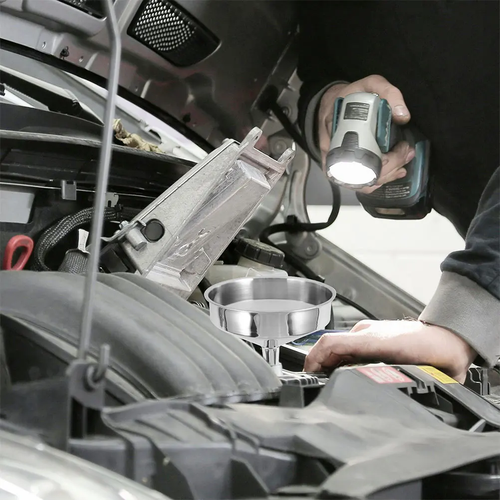 Heavy Duty Stainless Steel Large Wide Mouth Funnel for Automotive Refueling Industrial Fluid Transfer Reusable Oil Funnel
Heavy Duty Stainless Steel Large Wide Mouth Funnel for Automotive Refueling Industrial Fluid Transfer Reusable Oil Funnel