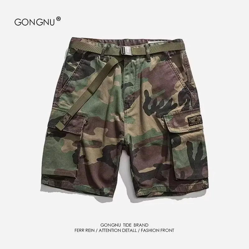 Summer Men's Camouflage Shorts Casual Short Pants Including belt High-quality Cotton Men's Sport Shorts Fashion Men's Clothes
Summer Men's Camouflage Shorts Casual Short Pants Including belt High-quality Cotton Men's Sport Shorts Fashion Men's Clothes