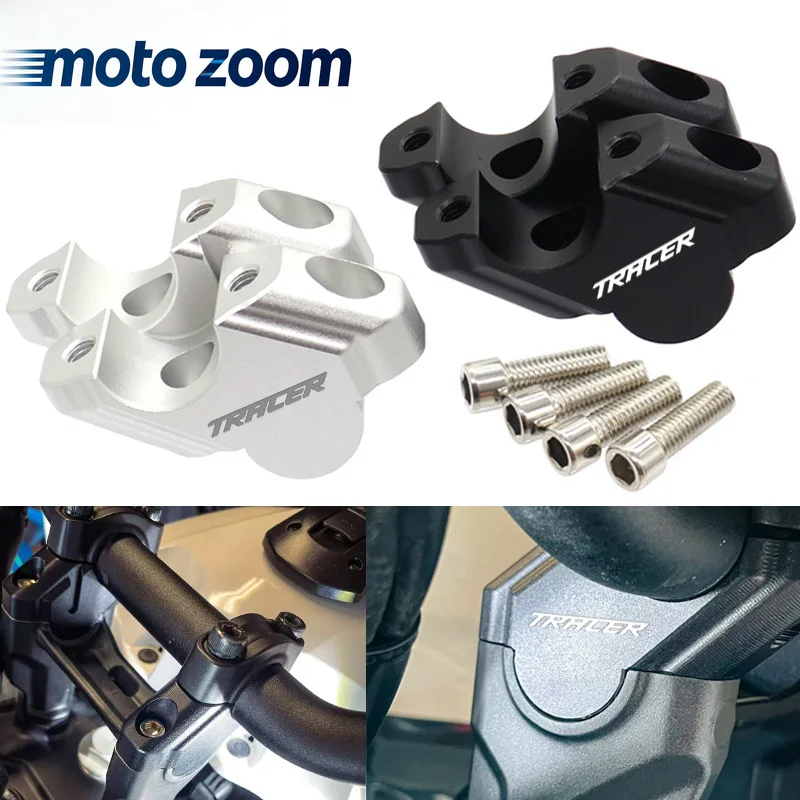 Motorcycle Handlebar Riser Drag Handle Bar Clamp Extend Adapter For Yamaha Tracer 9 GT