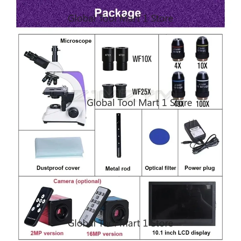 Prof-essional HD Trinoc-ular Bi-olog-ical Lab Mic-rosc-ope 2500X Zo-om Dig-ital Ca-mera
Prof-essional HD Trinoc-ular Bi-olog-ical Lab Mic-rosc-ope 2500X Zo-om Dig-ital Ca-mera