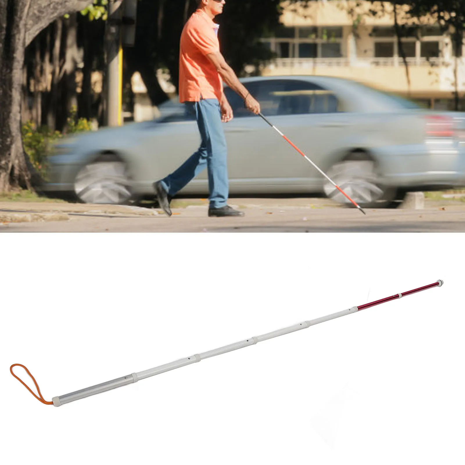 Telescopic Blind Walking Stick Anti Slip Shockproof Blind Reflective Guide Cane with Storage Bag for Visually Impaired People
Telescopic Blind Walking Stick Anti Slip Shockproof Blind Reflective Guide Cane with Storage Bag for Visually Impaired People
