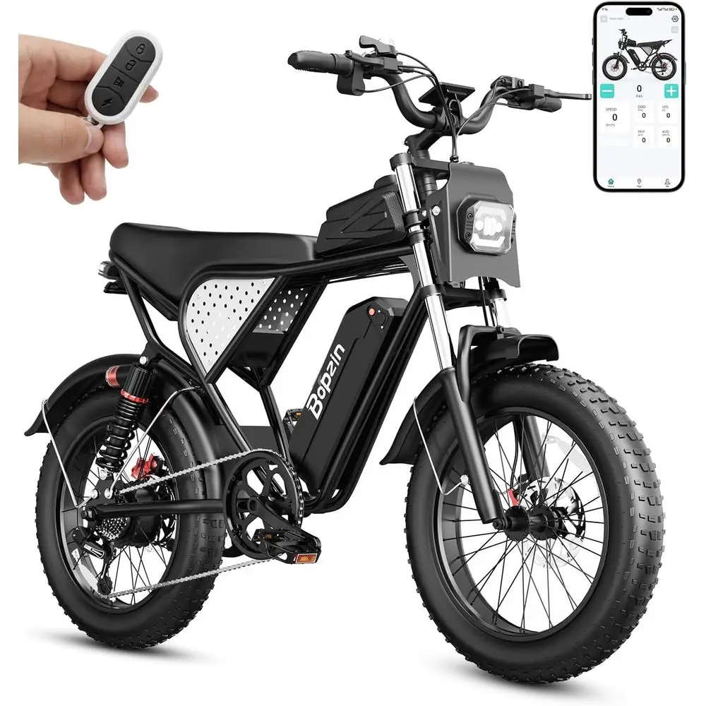 Electric Bike or Adults, 1500W Peak Motor 80 Miles at Tire Ebike with 48V 20-25Ah Removable Battery 20" at Tire Electric Bike, u
Electric Bike or Adults, 1500W Peak Motor 80 Miles at Tire Ebike with 48V 20-25Ah Removable Battery 20" at Tire Electric Bike, u
