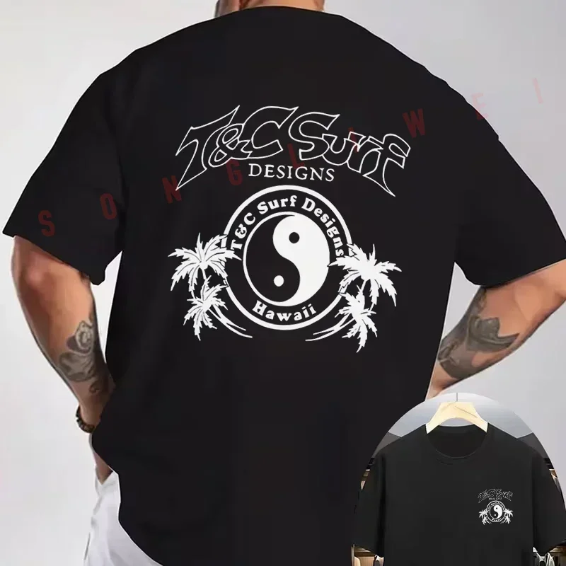 Hawaiian T&C Surf Designs Yin Yang Tai Chi Palm Tree Surfing Style Motorcycle Double-Sided Print T-Shirt Men Short Sleeve Tops
Hawaiian T&C Surf Designs Yin Yang Tai Chi Palm Tree Surfing Style Motorcycle Double-Sided Print T-Shirt Men Short Sleeve Tops
