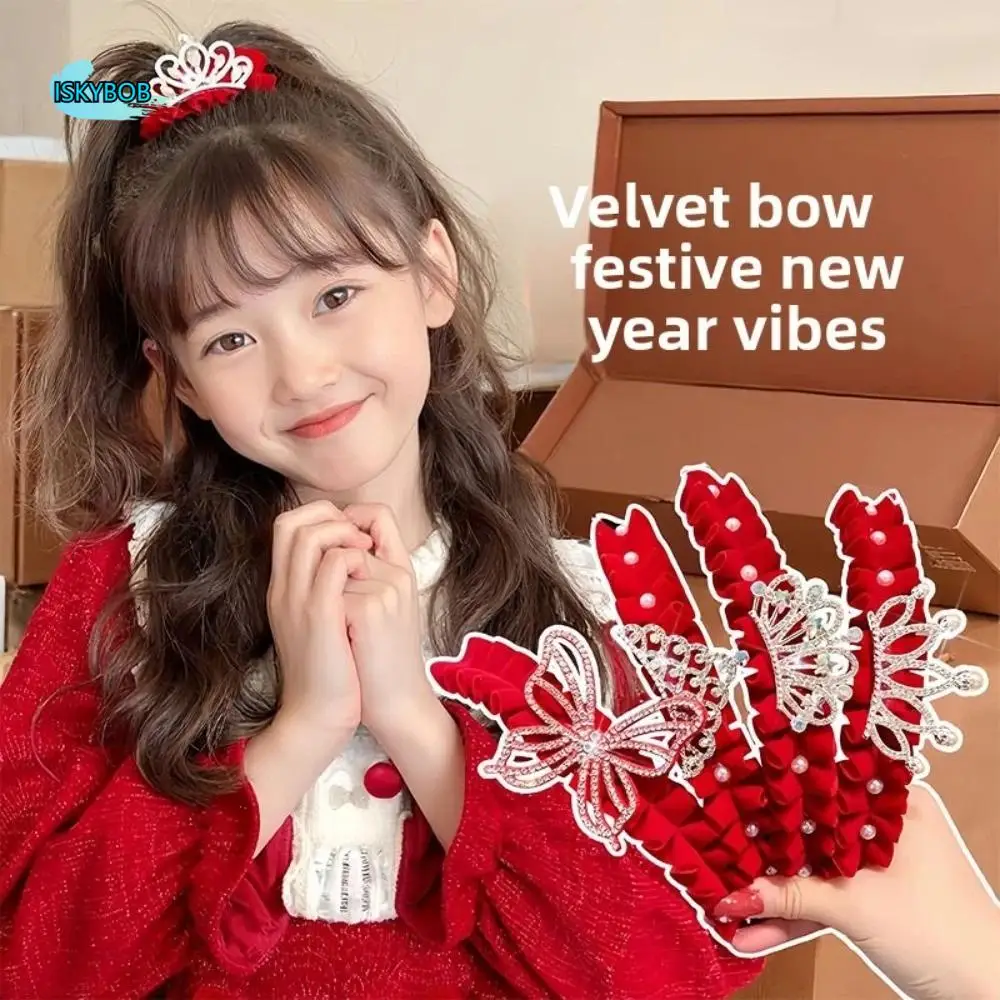 High Ponytail Fixed Artifact Children's New Year Crown Pearl Crystal Chinese Kids Hair Claw Rhinestone Cloth Hair Clip Crab
High Ponytail Fixed Artifact Children's New Year Crown Pearl Crystal Chinese Kids Hair Claw Rhinestone Cloth Hair Clip Crab