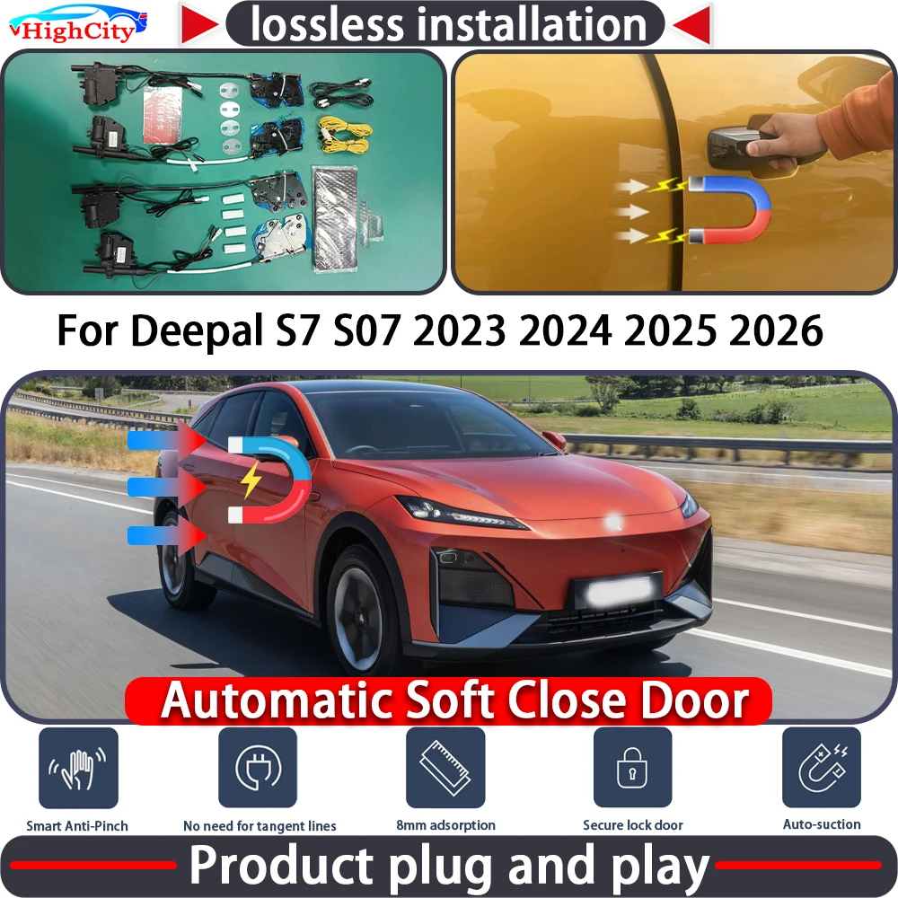 HighCity Electric Closing Door Lock Actuator for Deepal S7 S07 2023 2024 2025 2026 Soft Close Power Latch System Auto Pull Door
HighCity Electric Closing Door Lock Actuator for Deepal S7 S07 2023 2024 2025 2026 Soft Close Power Latch System Auto Pull Door