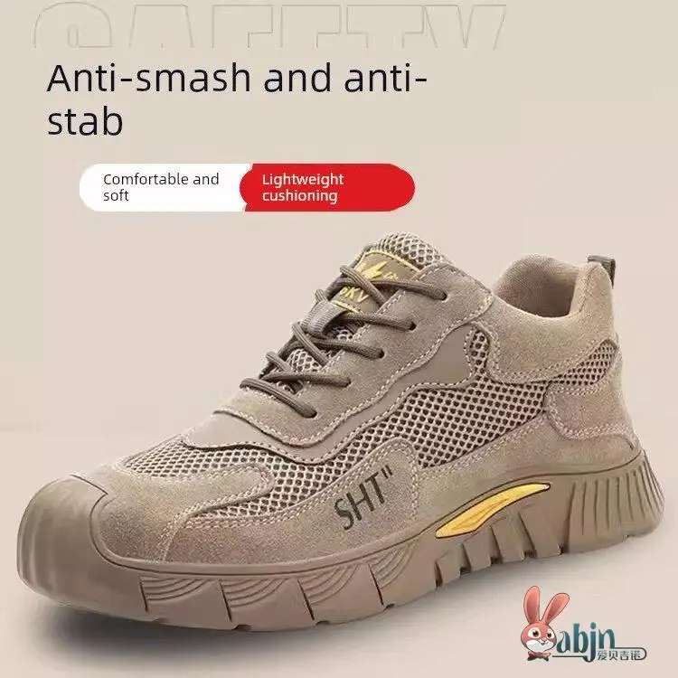 Men's Safety Work Shoes Steel Toe Breathable Lightweight Durable Anti- Puncture Slip Resistant Soft Bottom Labor Protection F...
Men's Safety Work Shoes Steel Toe Breathable Lightweight Durable Anti- Puncture Slip Resistant Soft Bottom Labor Protection F...