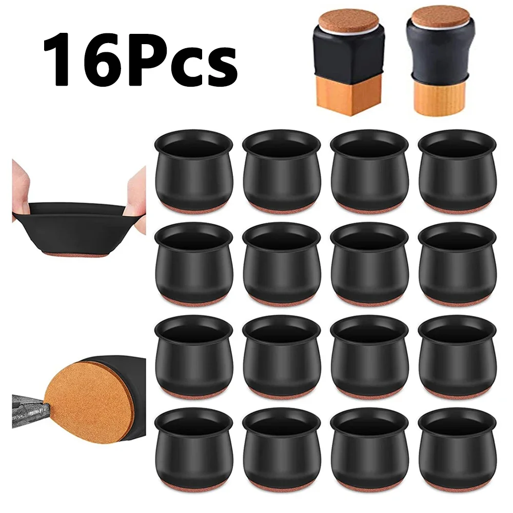 16Pcs Silicone Chair Leg Caps Felt Bottom for Floor Protection Thickened Mute Sofa Stool Furniture Legs Pads Table Feet Cover
16Pcs Silicone Chair Leg Caps Felt Bottom for Floor Protection Thickened Mute Sofa Stool Furniture Legs Pads Table Feet Cover