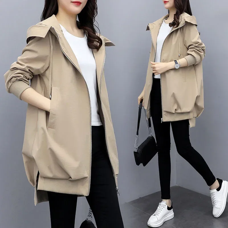 M-5XL Winter Women's Jacket Hooded Long Sleeve Casual Windbreaker Oversize Female Loose Jackets Plus Size Solid Ladies Outerwear
M-5XL Winter Women's Jacket Hooded Long Sleeve Casual Windbreaker Oversize Female Loose Jackets Plus Size Solid Ladies Outerwear