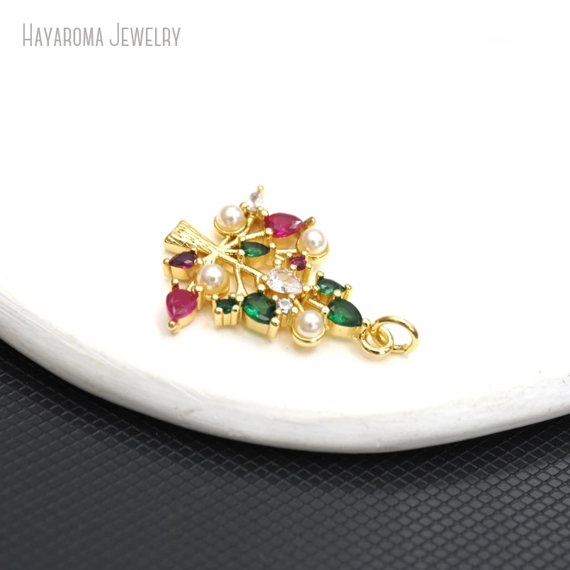 5Pcs Metal Cubic Zirconia Invisible Setting Plant Christmas Tree Wholesale Jewelry Copper Gold Color Pendant
5Pcs Metal Cubic Zirconia Invisible Setting Plant Christmas Tree Wholesale Jewelry Copper Gold Color Pendant