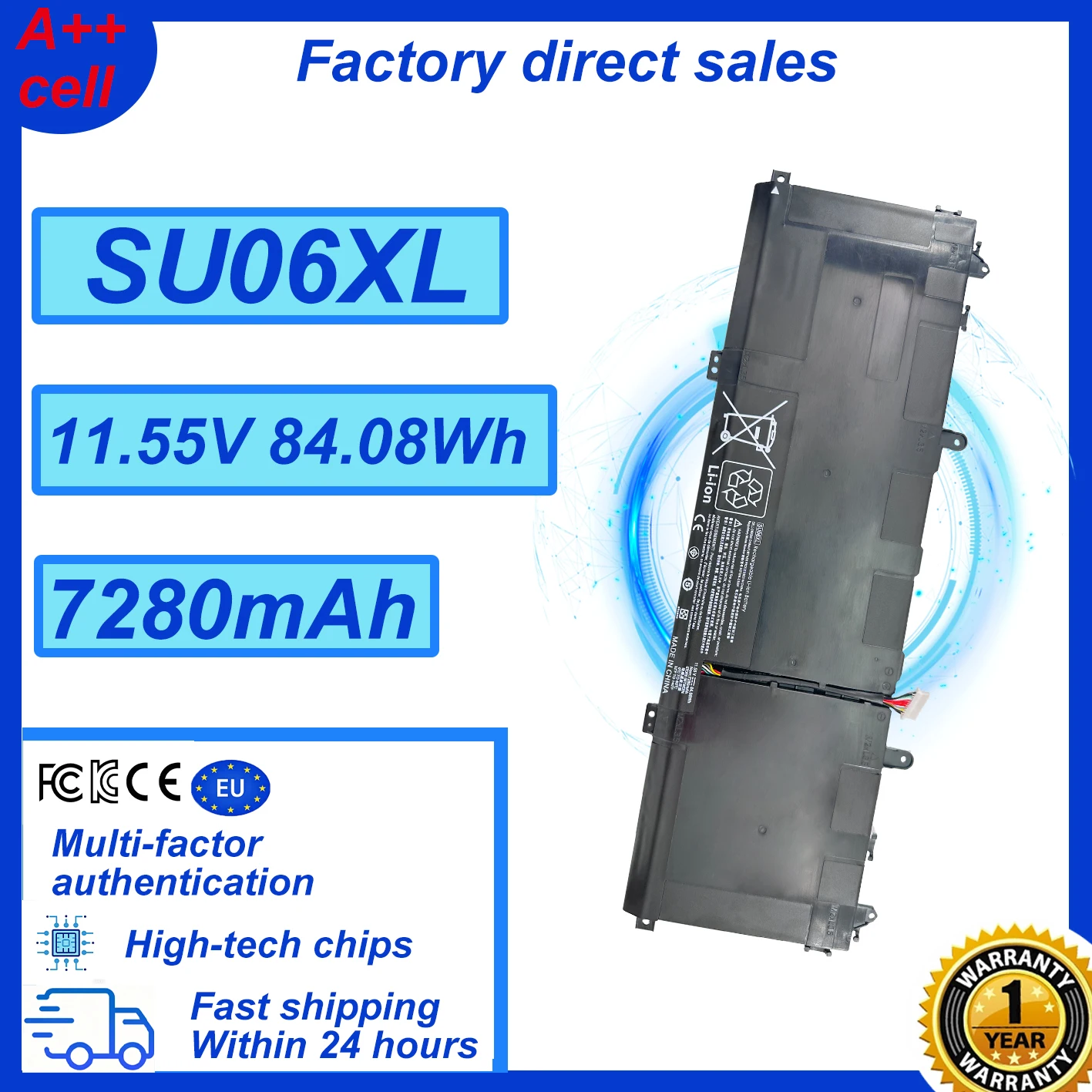 SU06XL L29184-005 Laptop Battery For HP Spectre X360 Convertible 15-df0xxx 15-df1xxx 15-df0013dx L29048-271 SU0608XL HSTNN-DB8W
SU06XL L29184-005 Laptop Battery For HP Spectre X360 Convertible 15-df0xxx 15-df1xxx 15-df0013dx L29048-271 SU0608XL HSTNN-DB8W
