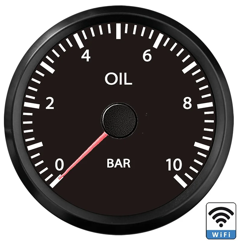 WIFI Instrument 52mm Pointer Oil Pressure Gauge 10Bar Oil Pressure Gauge Signal Adjustable Connection Sensor
WIFI Instrument 52mm Pointer Oil Pressure Gauge 10Bar Oil Pressure Gauge Signal Adjustable Connection Sensor