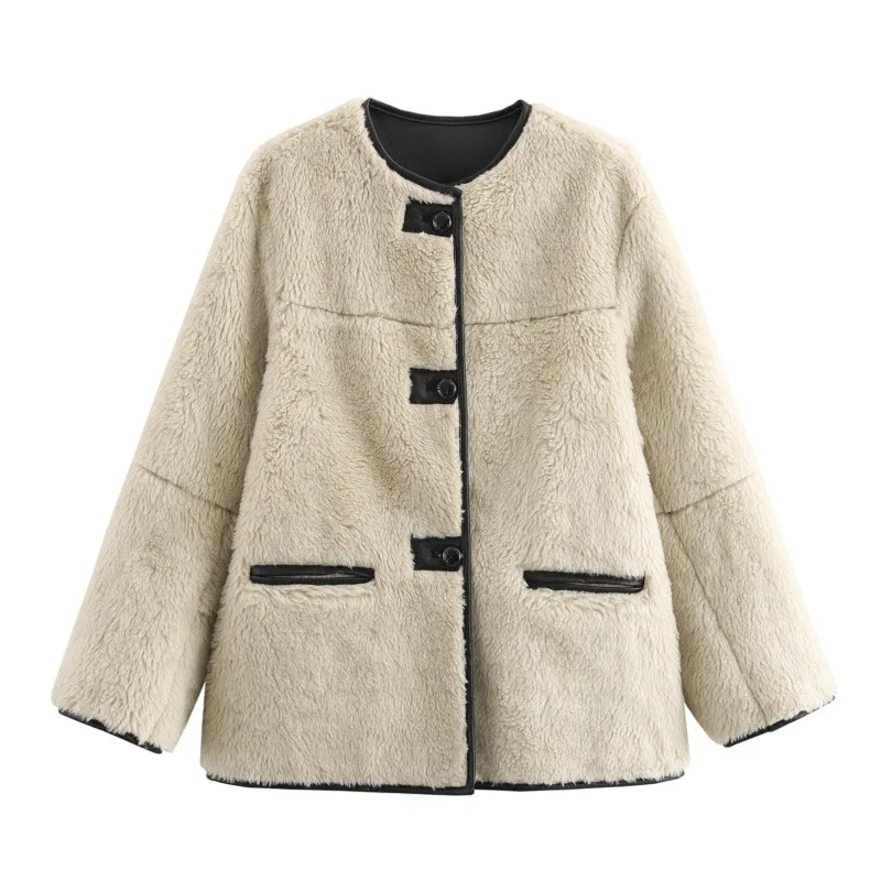 ZXRYXGS 2025 New Autumn Winter Premium Faux Fur Coat Fashion Versatile Round Neck Women's Clothing 3 Colors
ZXRYXGS 2025 New Autumn Winter Premium Faux Fur Coat Fashion Versatile Round Neck Women's Clothing 3 Colors