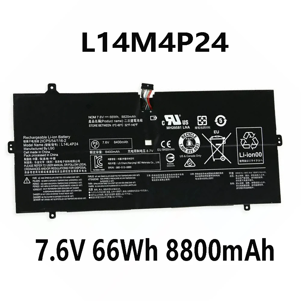 L14M4P24 L14L4P24 7.6V 66Wh 8800mAh Laptop Battery For Lenovo YOGA 4 PRO 900 900-13ISK 900-IFI 900-ISE 5B10H43261
L14M4P24 L14L4P24 7.6V 66Wh 8800mAh Laptop Battery For Lenovo YOGA 4 PRO 900 900-13ISK 900-IFI 900-ISE 5B10H43261