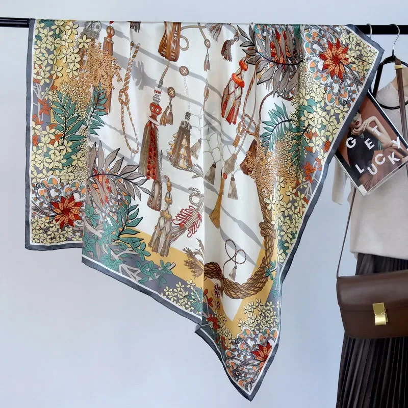 High-end Elegant Women Exquisite "wind Bells Horse Fringe" Print Quality Plain Satin Silk Hand-rolled Edge Large Scarf Shawl
High-end Elegant Women Exquisite "wind Bells Horse Fringe" Print Quality Plain Satin Silk Hand-rolled Edge Large Scarf Shawl