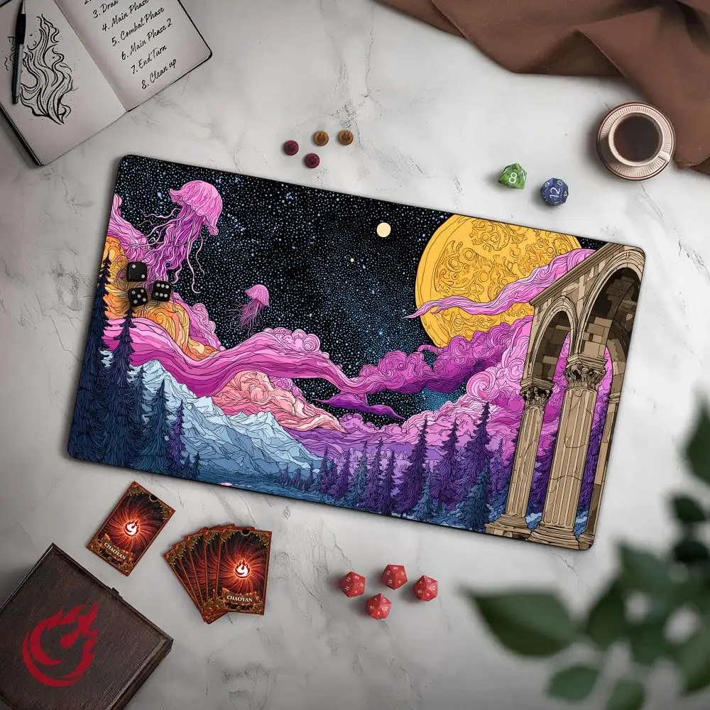 Full moon and jellyfish MTG Playmat Magic Card Mat with Stitched Edge Non-Slip Durable Tabletop playmat Board Game Mat for TCG
Full moon and jellyfish MTG Playmat Magic Card Mat with Stitched Edge Non-Slip Durable Tabletop playmat Board Game Mat for TCG