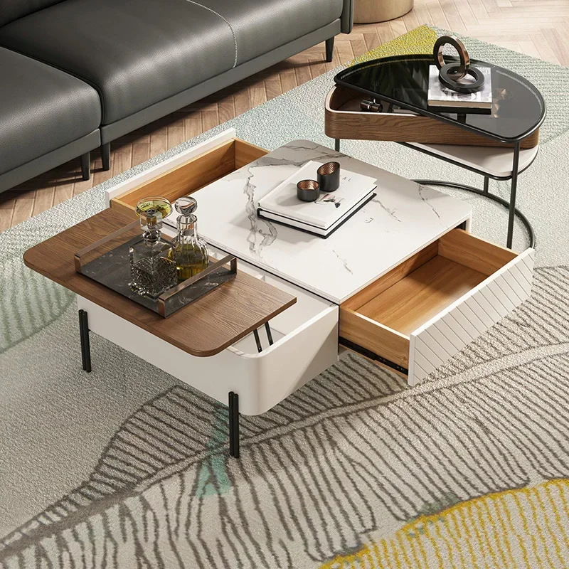 Lifting Stone Plate Coffee Table TV Cabinet Combination Living Room Tea Table Modern Simple Storage Entrance Furniture HY50CT
Lifting Stone Plate Coffee Table TV Cabinet Combination Living Room Tea Table Modern Simple Storage Entrance Furniture HY50CT