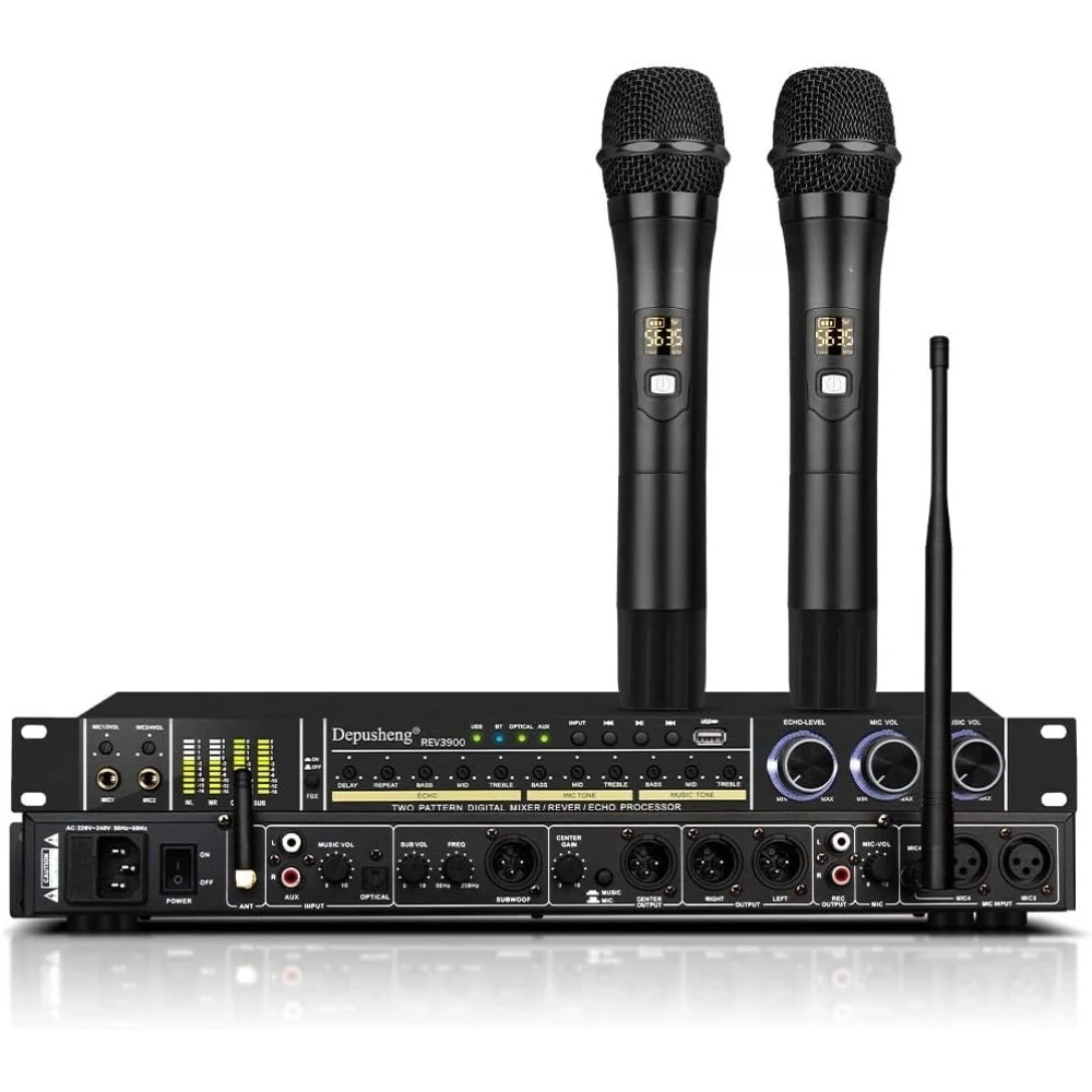 Garden-Karaoke Audio Processor USB Bluetooth 5.1 Channel Echo Mixer with Microphone Anti Howling
Garden-Karaoke Audio Processor USB Bluetooth 5.1 Channel Echo Mixer with Microphone Anti Howling