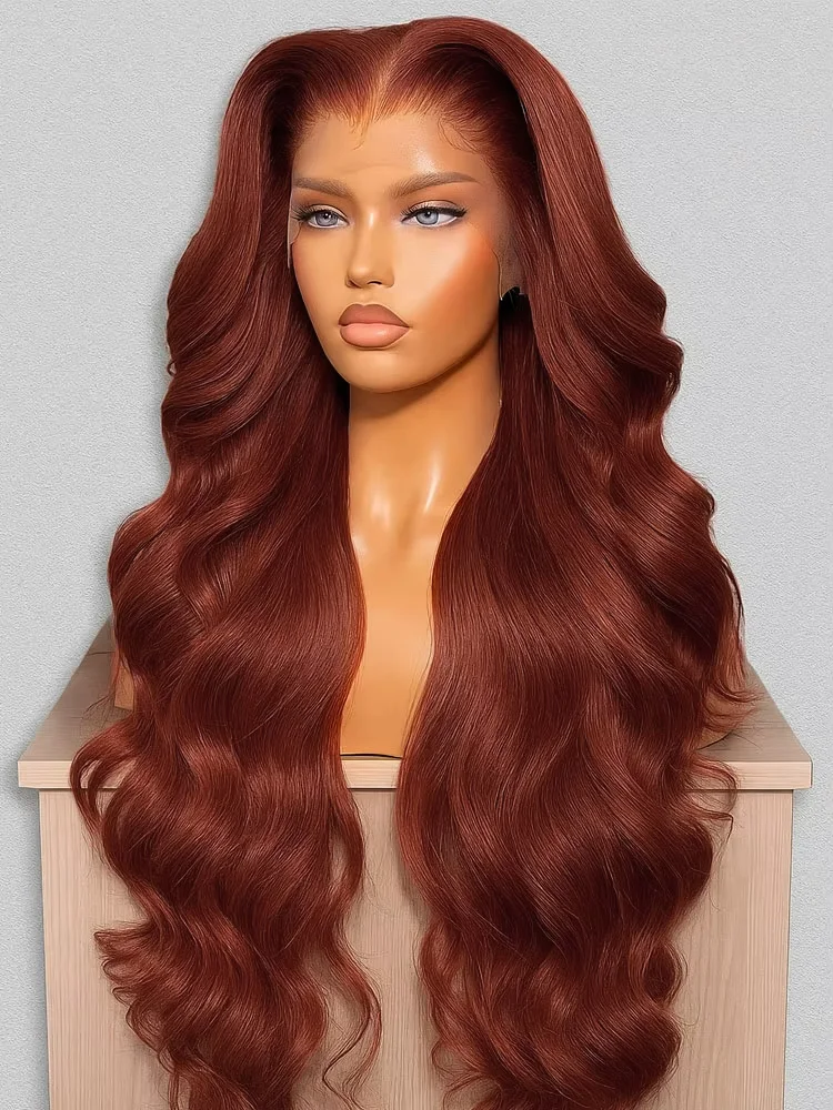 #33 Reddish Brown Lace Front Wigs Human Hair 13x4 Body Wave Auburn Color Red Brown Brazilian Human Hair Lace Frontal Remy Hair
#33 Reddish Brown Lace Front Wigs Human Hair 13x4 Body Wave Auburn Color Red Brown Brazilian Human Hair Lace Frontal Remy Hair