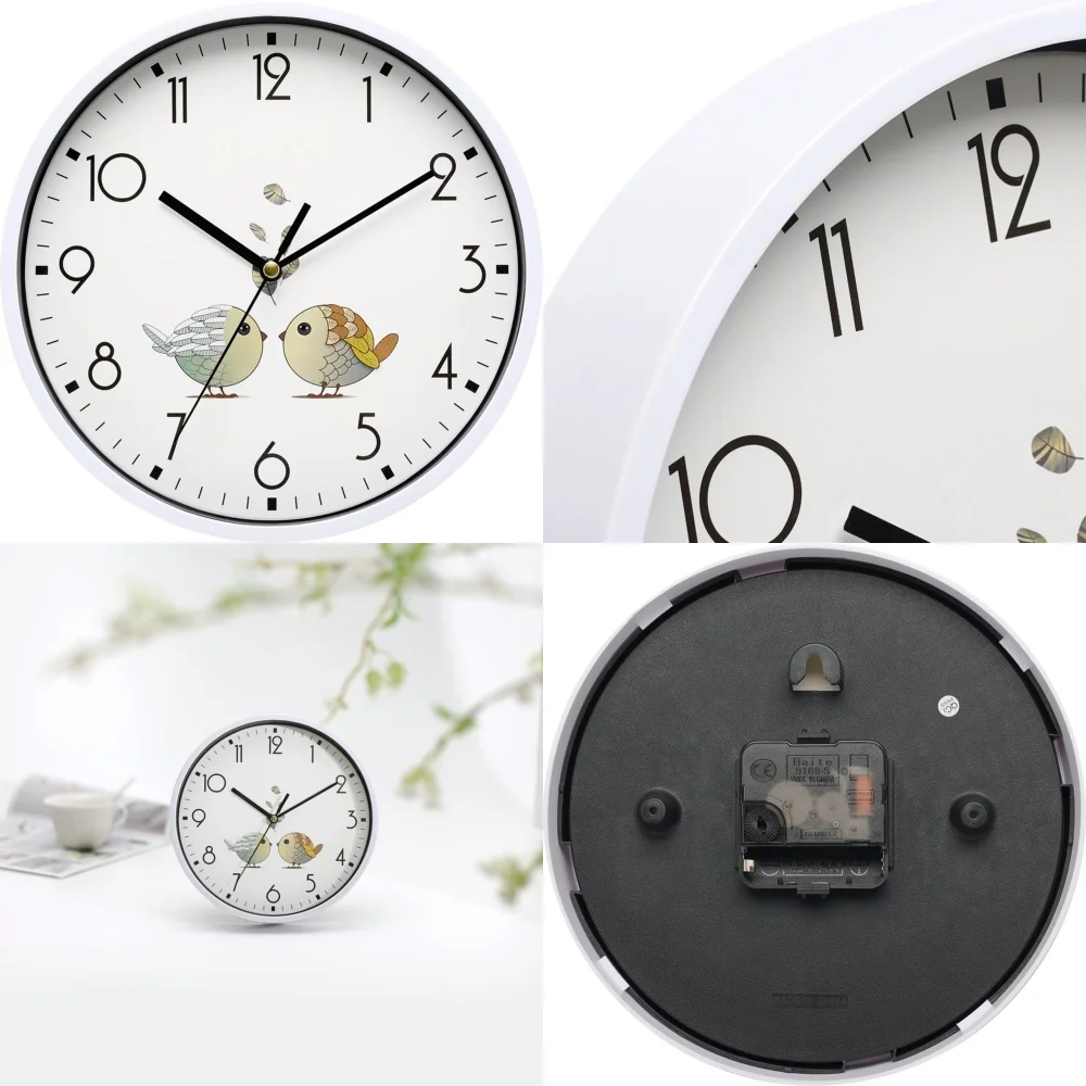 Creative 20cm Plastic Round Wall Clock Silent Quartz Clock for Living Room Bedroom Home Decor
Creative 20cm Plastic Round Wall Clock Silent Quartz Clock for Living Room Bedroom Home Decor