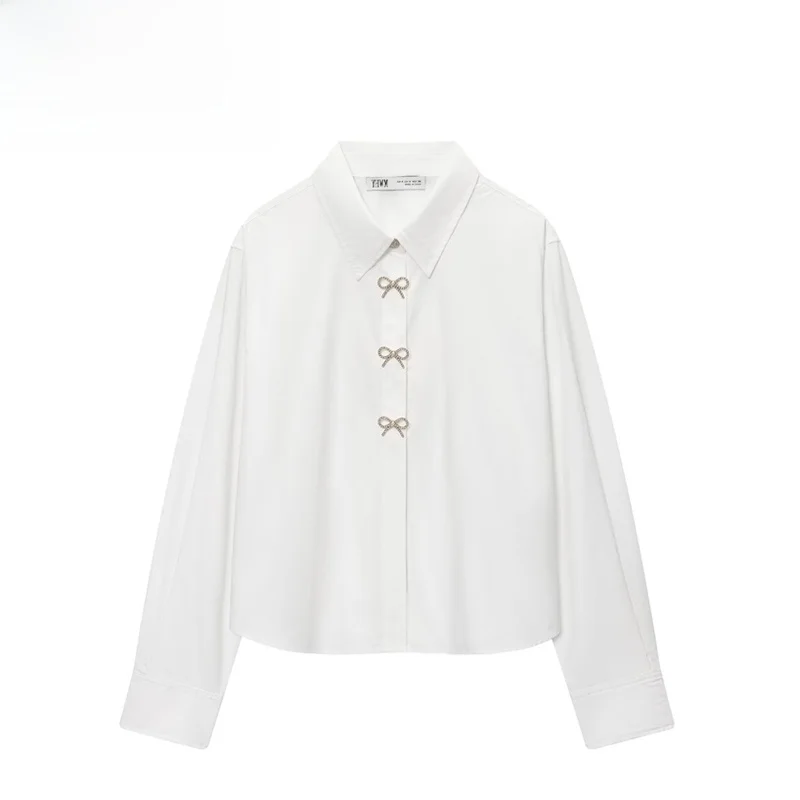 Новая женская модная блузка EVEA из шелка и полиэфирного волокна с длинными рукавами, украшенная пуговицами-украшениями, для осени и зимы
Новая женская модная блузка EVEA из шелка и полиэфирного волокна с длинными рукавами, украшенная пуговицами-украшениями, для осени и зимы