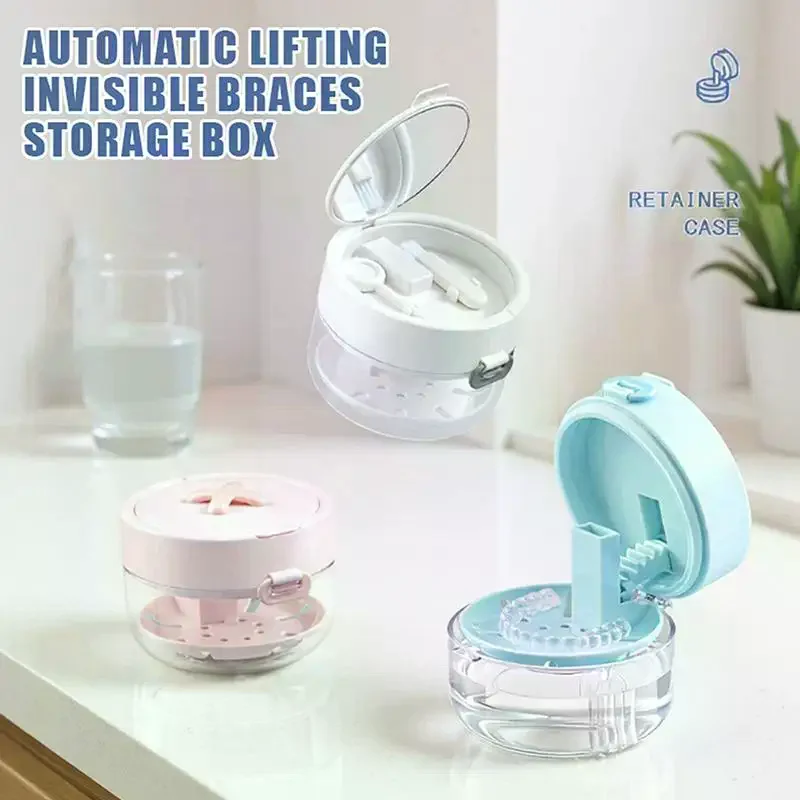 Portable 2 In 1 Multi-layer Denture Retainer Case With Clip-on Cap Cleaning Storage Box With Cleaning Brush No-Leak Oral Box
Portable 2 In 1 Multi-layer Denture Retainer Case With Clip-on Cap Cleaning Storage Box With Cleaning Brush No-Leak Oral Box