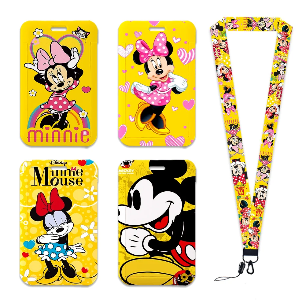 Disney Mickey Minnie Yellow Series Card Holder Work Permit Name Badge with Keychains Student Id Card Lanyard Holder Accessories
Disney Mickey Minnie Yellow Series Card Holder Work Permit Name Badge with Keychains Student Id Card Lanyard Holder Accessories