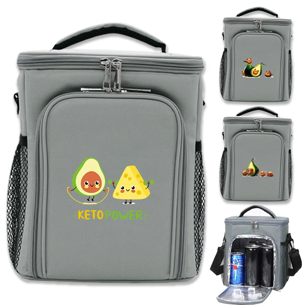 Ice Pack Lunch Bag Thermal Cooler Bag Food Delivery Box Avocado Printing Series Large Capacity Insulated Picnic Lunch Case
Ice Pack Lunch Bag Thermal Cooler Bag Food Delivery Box Avocado Printing Series Large Capacity Insulated Picnic Lunch Case