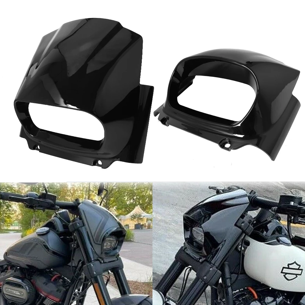 Motorcycle Gloss Black Headlight Front Fairing For Harley M8 Softail Fat Bob FXFB FXFBS 2018-2022 2021
Motorcycle Gloss Black Headlight Front Fairing For Harley M8 Softail Fat Bob FXFB FXFBS 2018-2022 2021