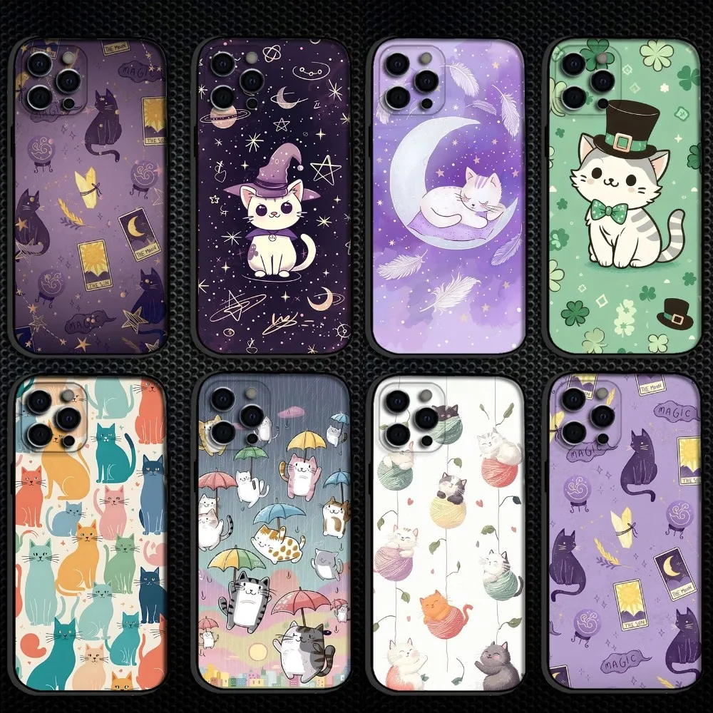 Kawaii Cat Phone Case For iPhone 16,15,14,13,12,11 Plus,Pro Max, Soft Silicone Black Cover
Kawaii Cat Phone Case For iPhone 16,15,14,13,12,11 Plus,Pro Max, Soft Silicone Black Cover