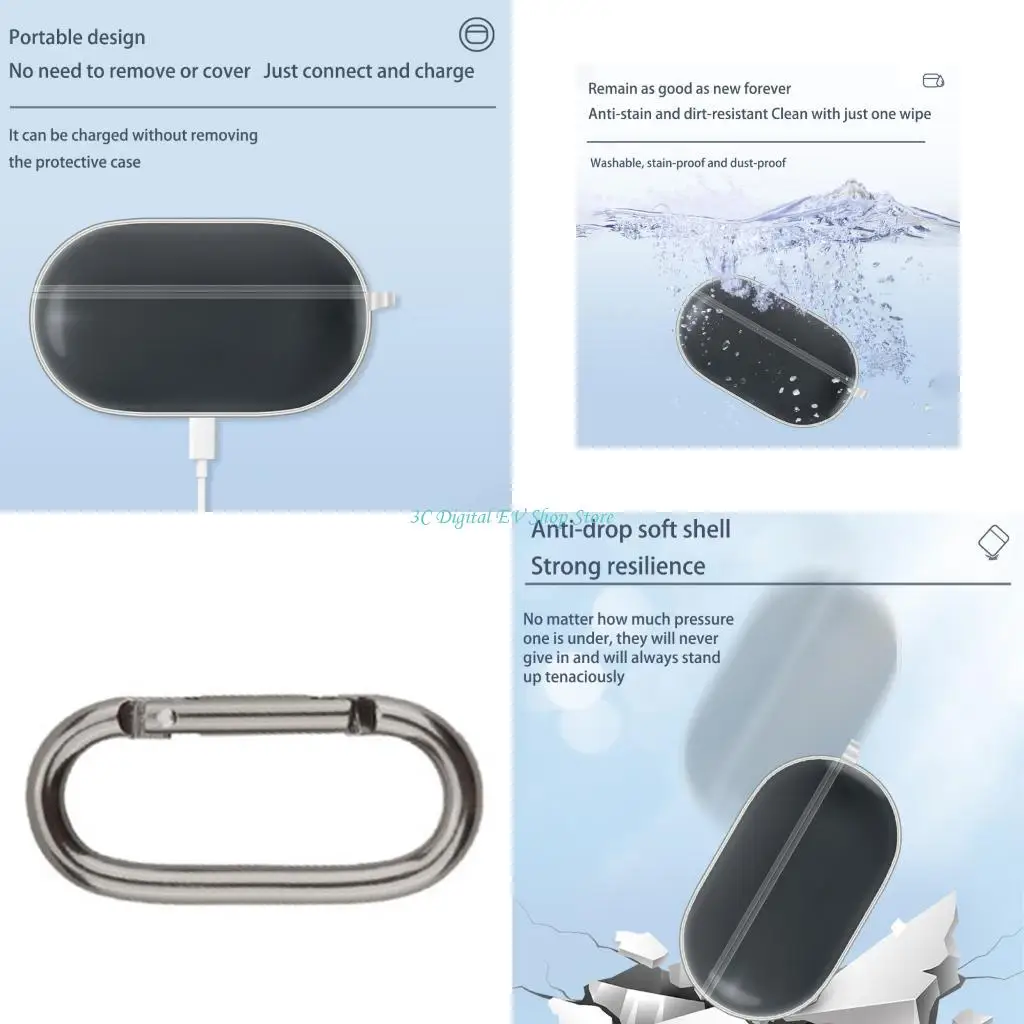 E74D Headphone Cover Washable Shell Housing Sleeve Prevents Entry Of Dirt for AM-TW02
E74D Headphone Cover Washable Shell Housing Sleeve Prevents Entry Of Dirt for AM-TW02