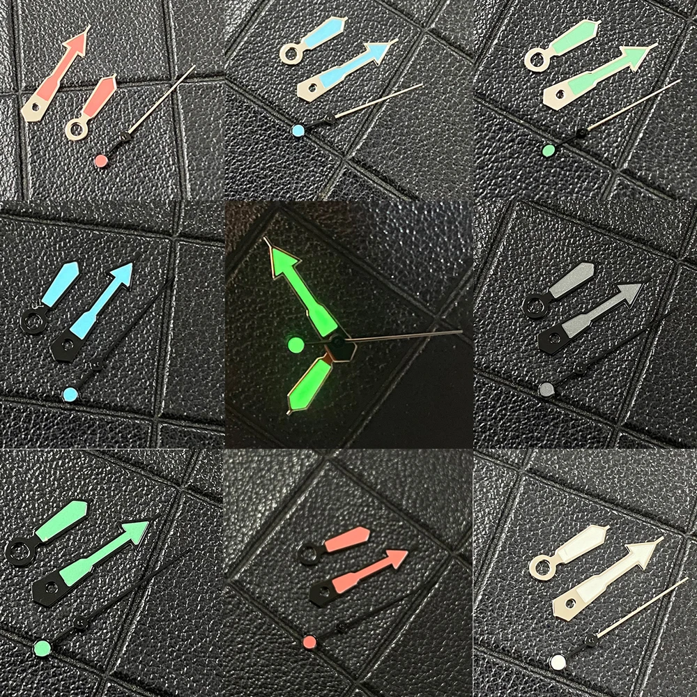 Watch Hands Green Luminous Pointers Silver/Black Edge for NH35/NH36/4R/7S Movement, NH35 Hands, 8.5mm 12mm 12.5mm Needles
Watch Hands Green Luminous Pointers Silver/Black Edge for NH35/NH36/4R/7S Movement, NH35 Hands, 8.5mm 12mm 12.5mm Needles
